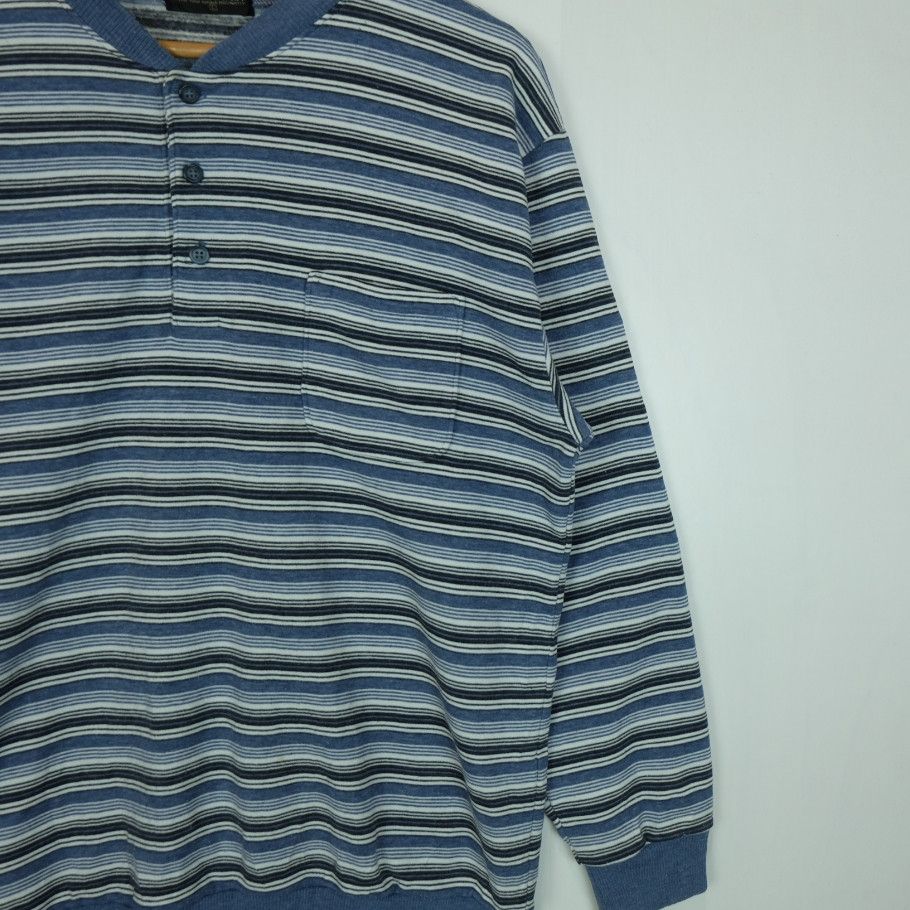 Japanese Brand Vintage 80's OSCARICH Striped Retro Classic Sweatshirts Size US L / EU 52-54 / 3 - 4 Thumbnail