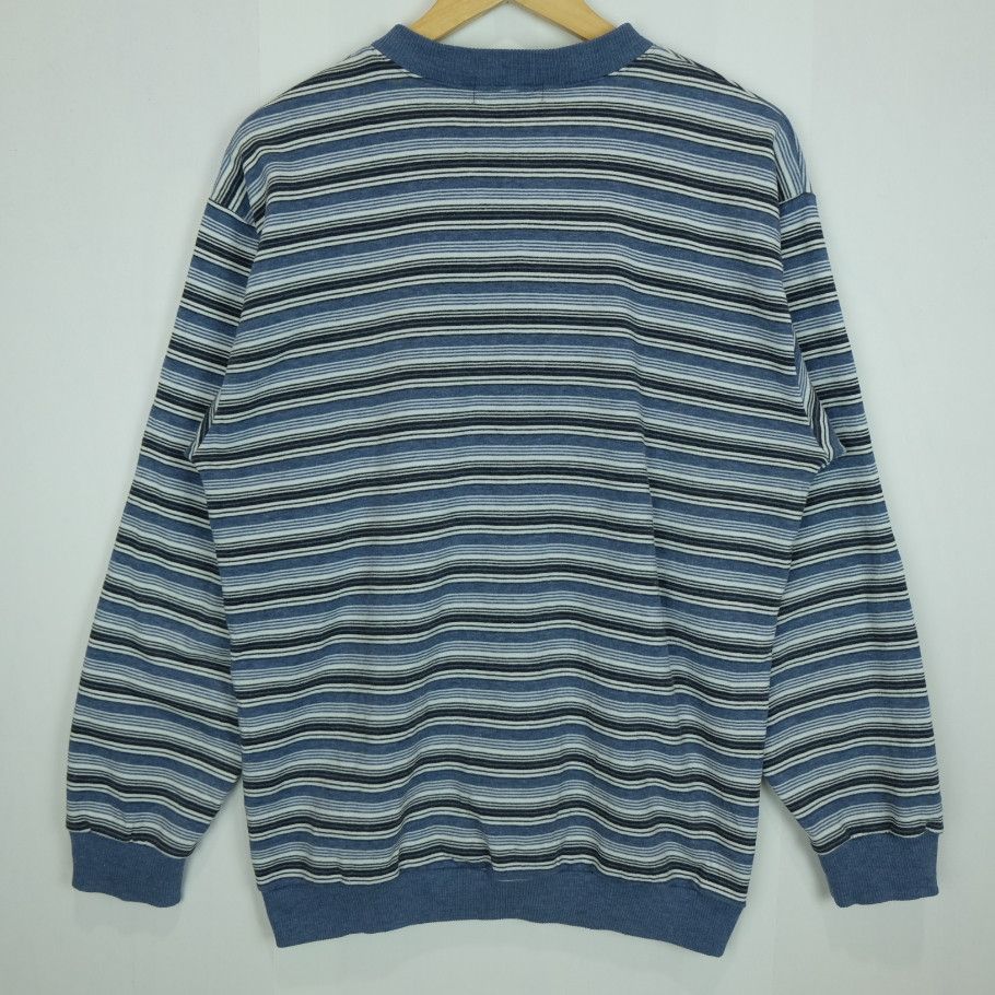 Japanese Brand Vintage 80's OSCARICH Striped Retro Classic Sweatshirts Size US L / EU 52-54 / 3 - 6 Thumbnail