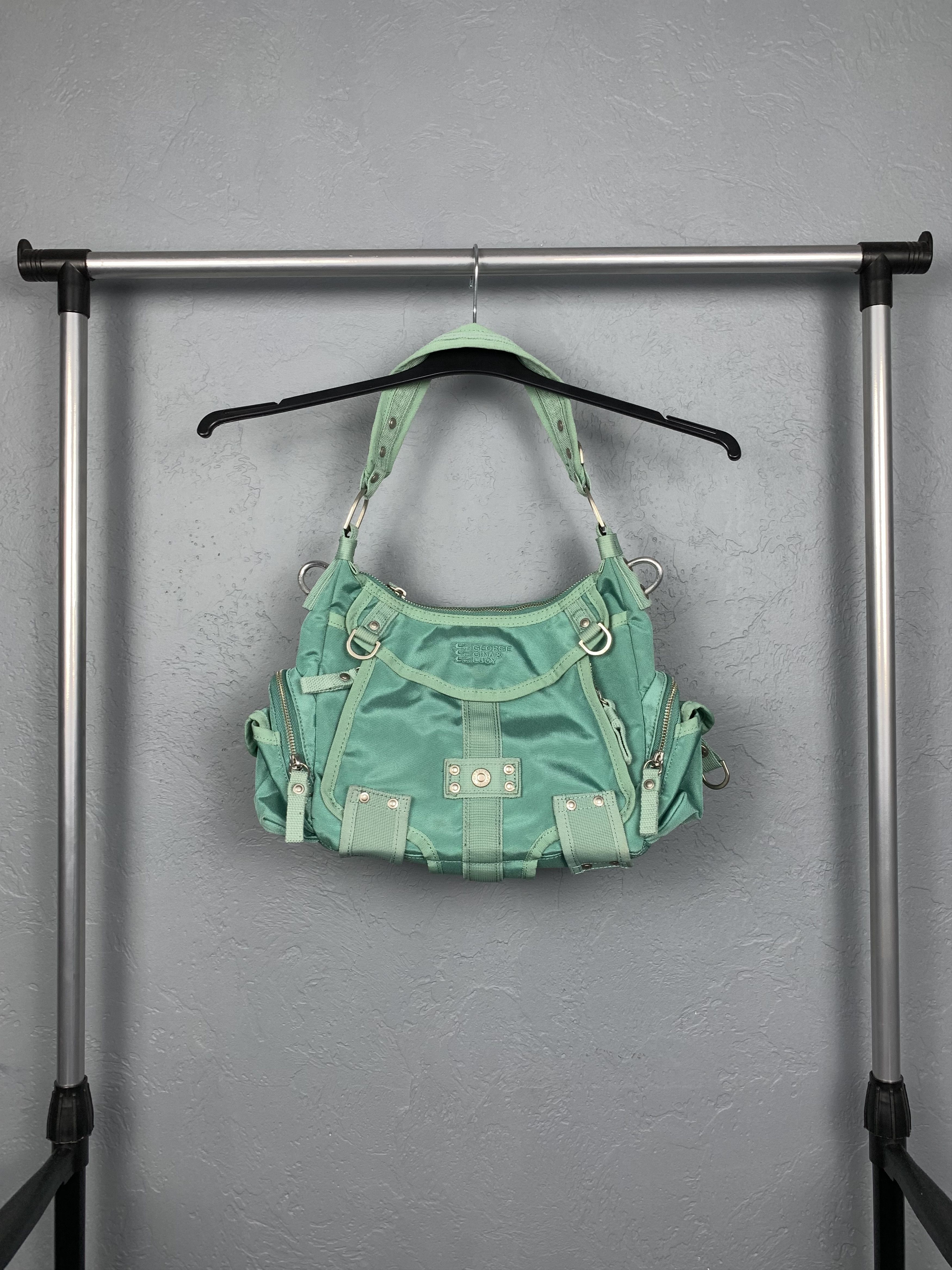 Avant Garde x Vintage George Gina & Lucy Bag Hot Sake Sake Crossbody in Green, Men's