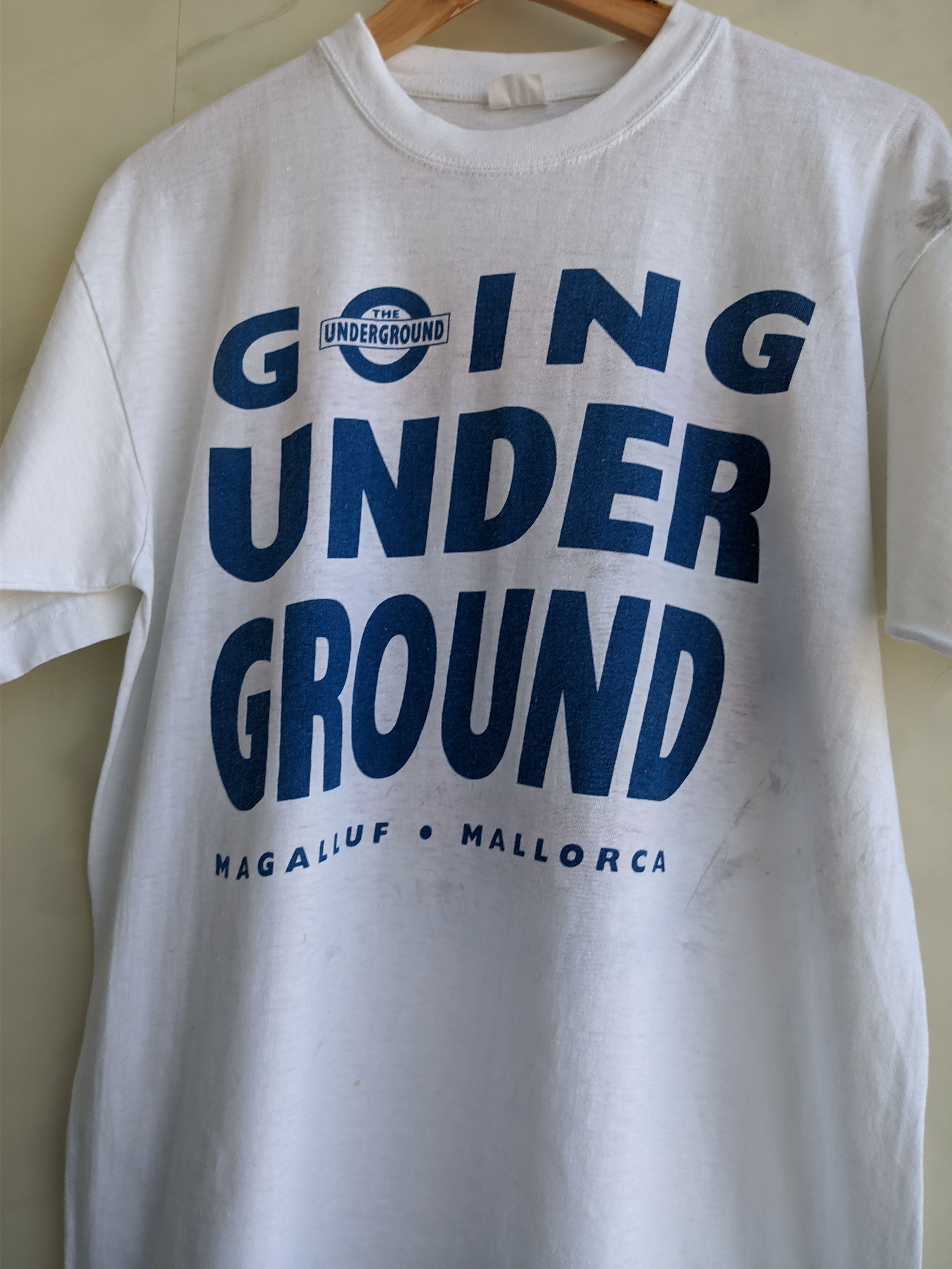 Vintage 90's The Underground Fun Club Magaluf-Mallorca Vintage Tee ...