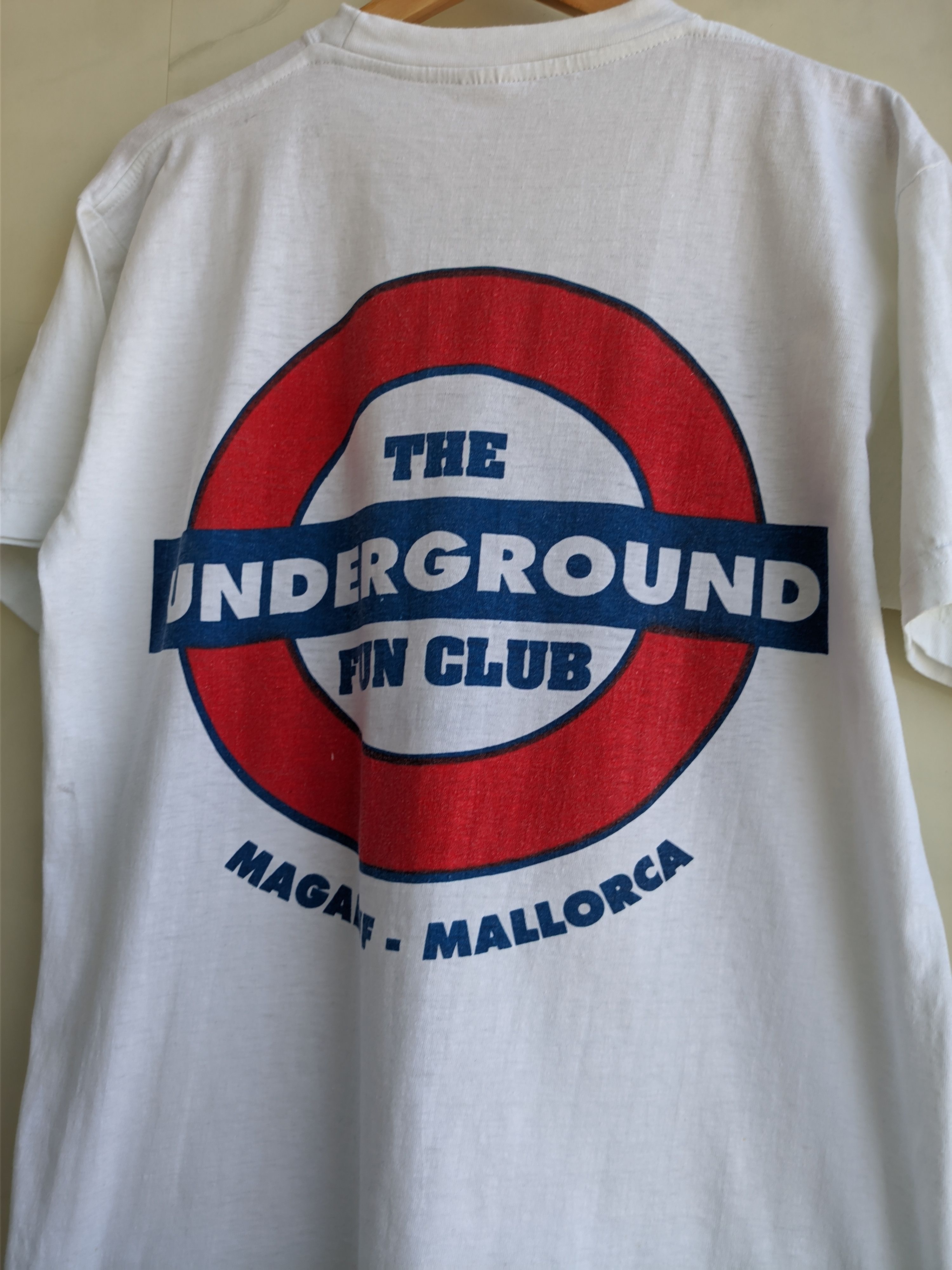 Band Tees × Vintage 90's The Underground Fun Club Magaluf-Mallorca Vintage Tee Size US M / EU 48-50 / 2 - 4 Thumbnail