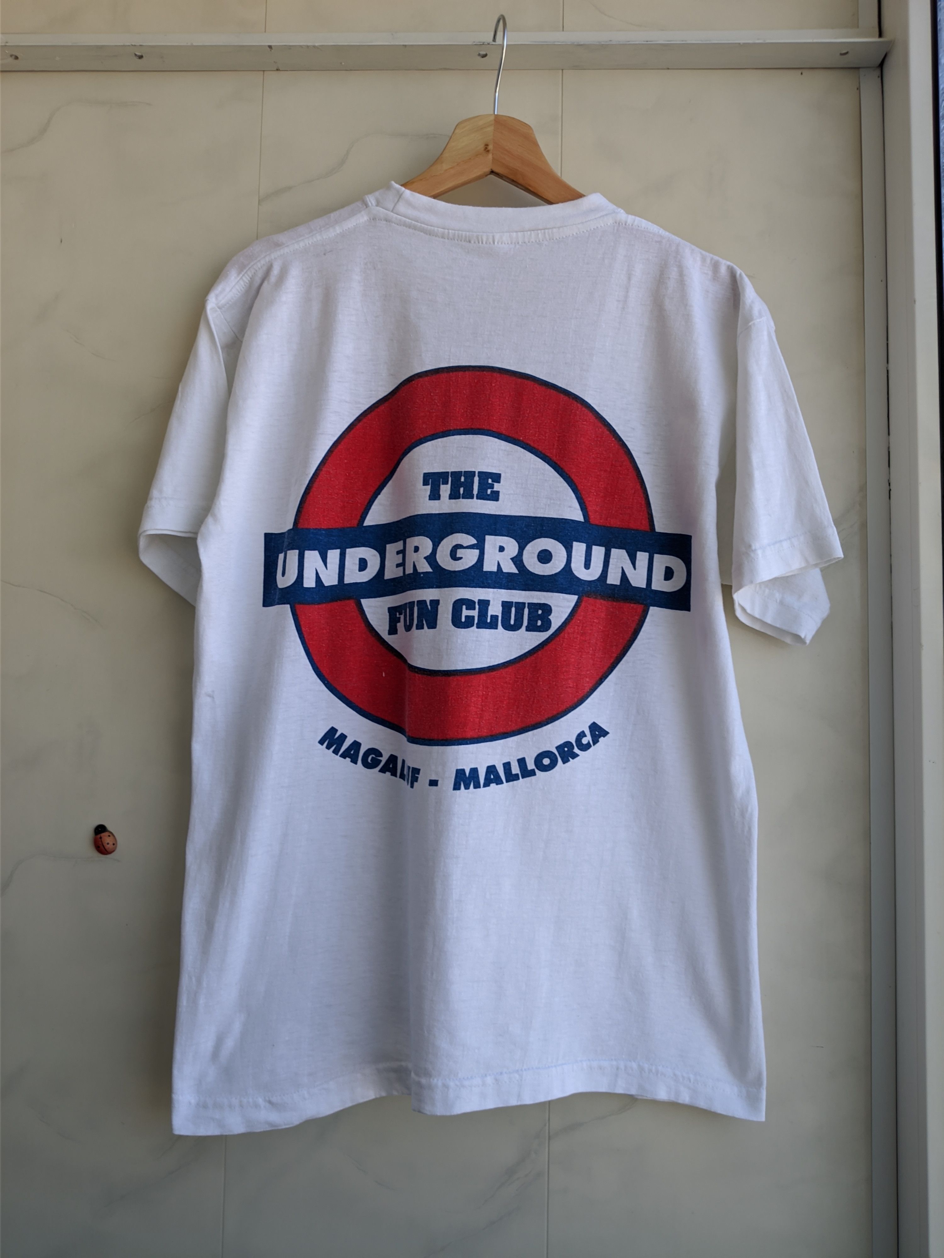 Band Tees × Vintage 90's The Underground Fun Club Magaluf-Mallorca Vintage Tee Size US M / EU 48-50 / 2 - 3 Thumbnail