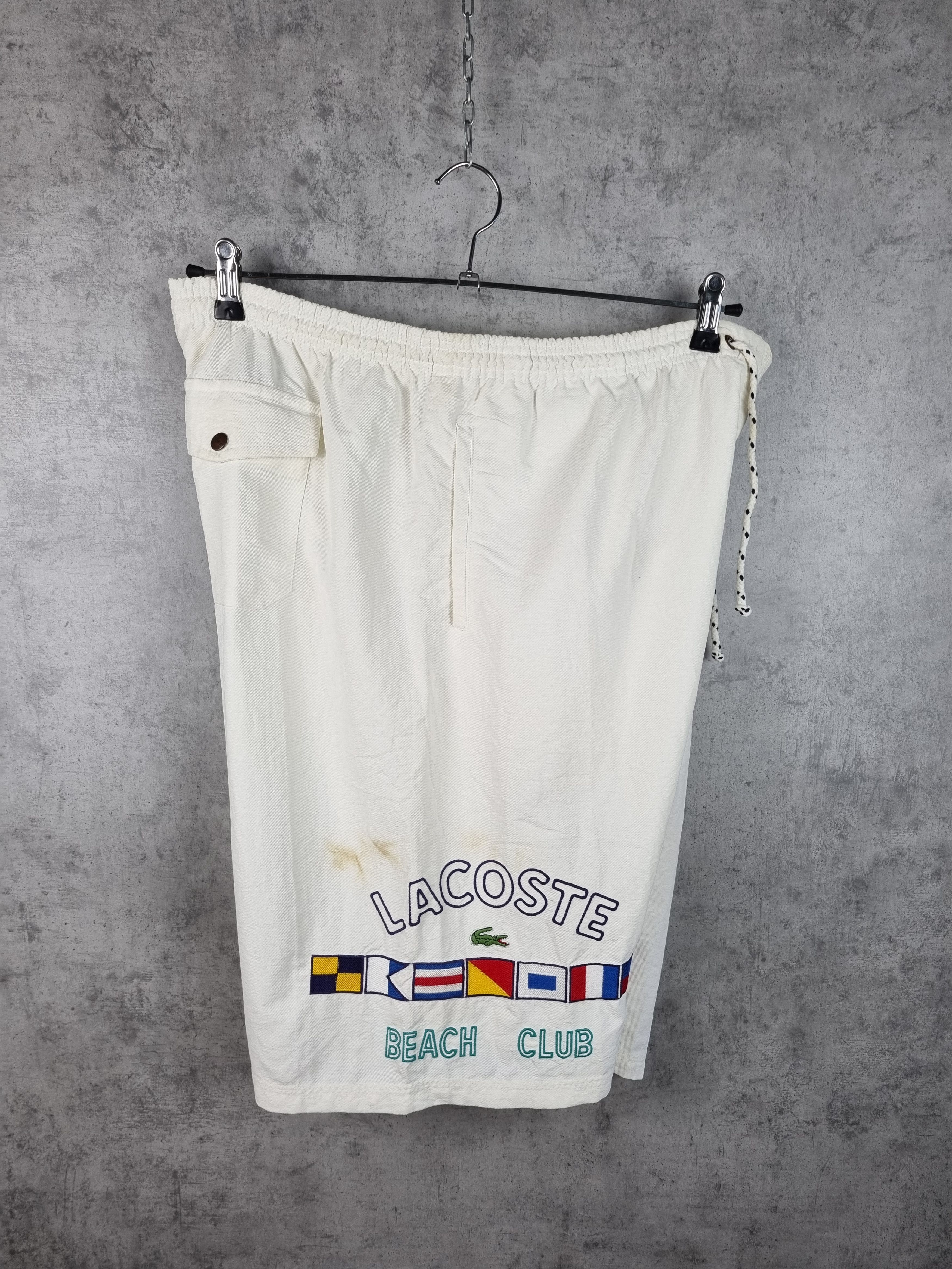 Lacoste × Vintage Rare 80s LACOSTE Sailing Marine Shorts GOLF WANG Size US 32 / EU 48 - 1 Thumbnail