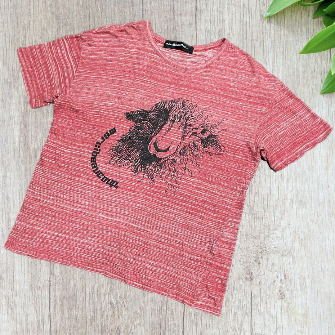 Issey Miyake Mercibeaucoup, Animal illusion Art Spellout Tee Size US L / EU 52-54 / 3 - 6 Thumbnail