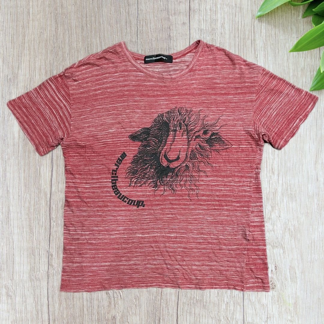 Issey Miyake Mercibeaucoup, Animal illusion Art Spellout Tee Size US L / EU 52-54 / 3 - 5 Thumbnail