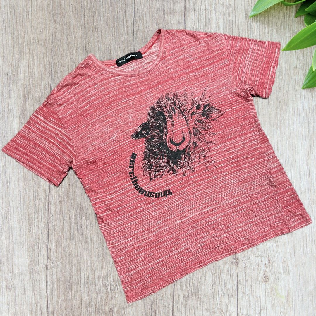 Issey Miyake Mercibeaucoup, Animal illusion Art Spellout Tee Size US L / EU 52-54 / 3 - 7 Thumbnail