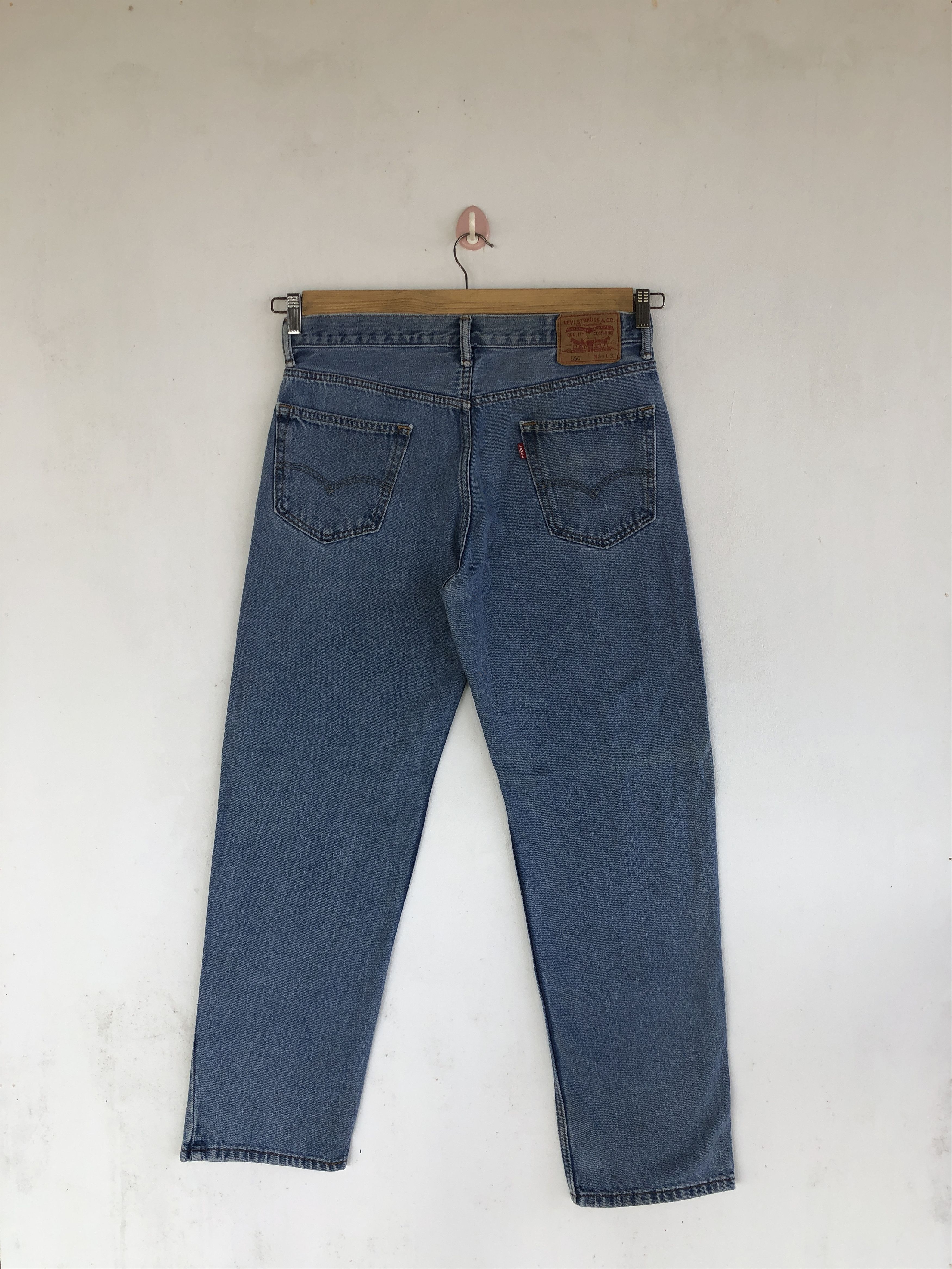 Levi's Vintage Levi's 550 Light Wash Jeans Levis Sun Faded Denim Size US 34 / EU 50 - 2 Thumbnail