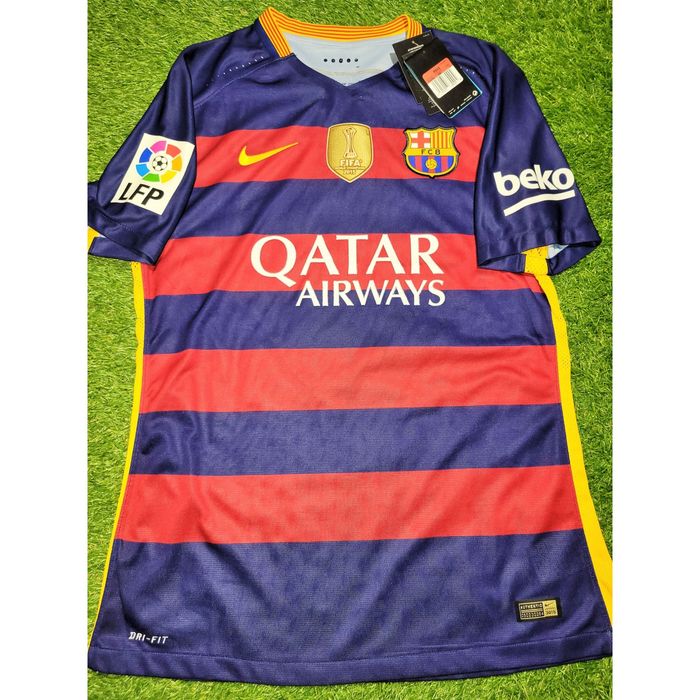 Nike Messi Barcelona Player Issue 2015 2016 Soccer Jersey BNWT L