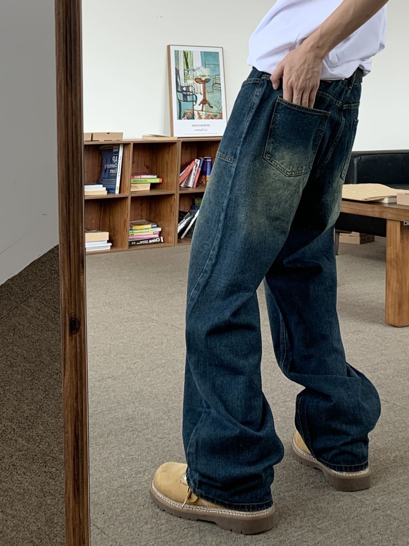 faded baggy y2k hiphop cargo pants