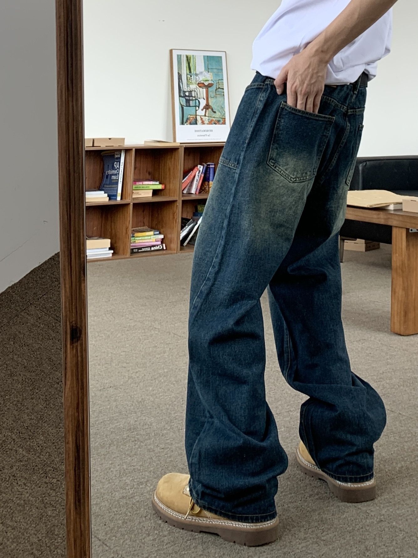 faded baggy y2k hiphop cargo pants