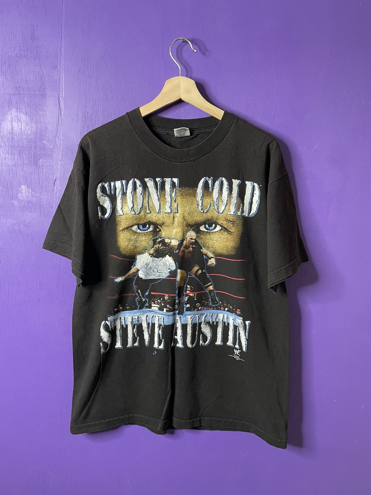 Vintage Vintage 90s Stone Cold Steve Austin in the ring t-shirt