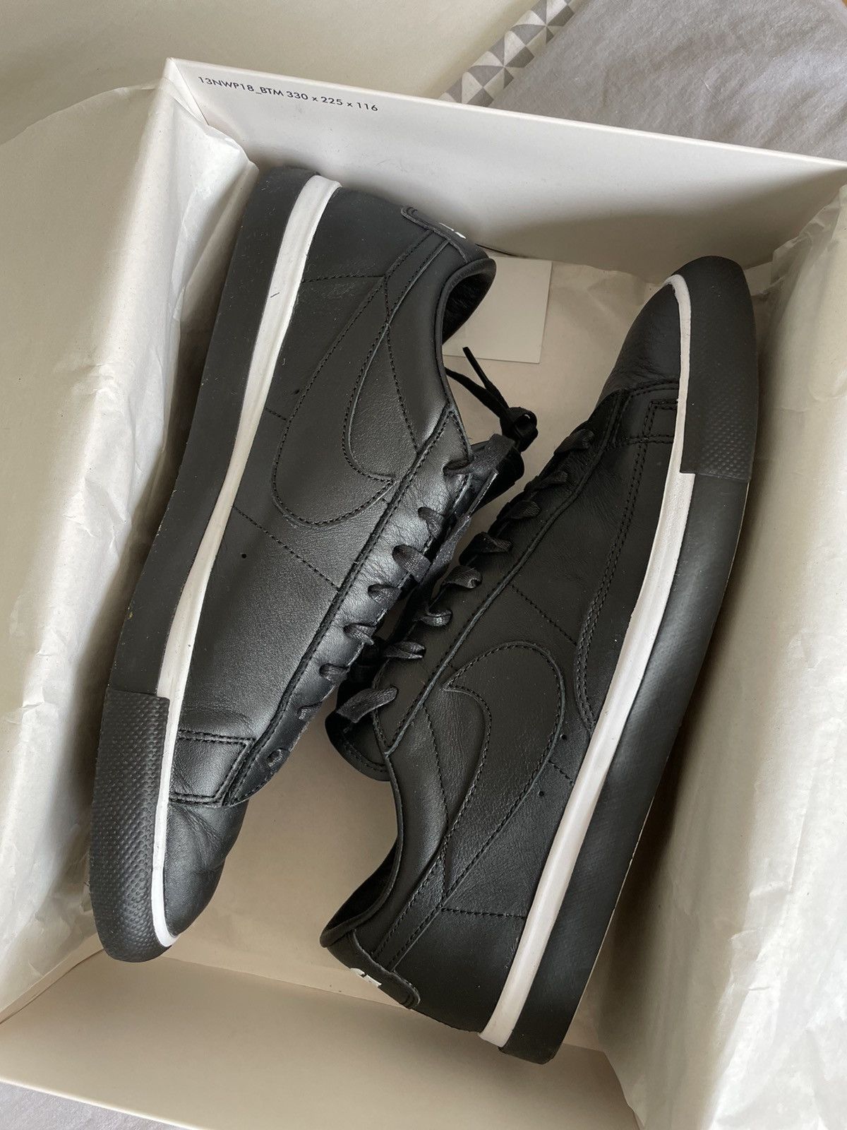 image of Comme Des Garcons X Blazer Low 2016 Shoes in Black, Men's (Size 11)