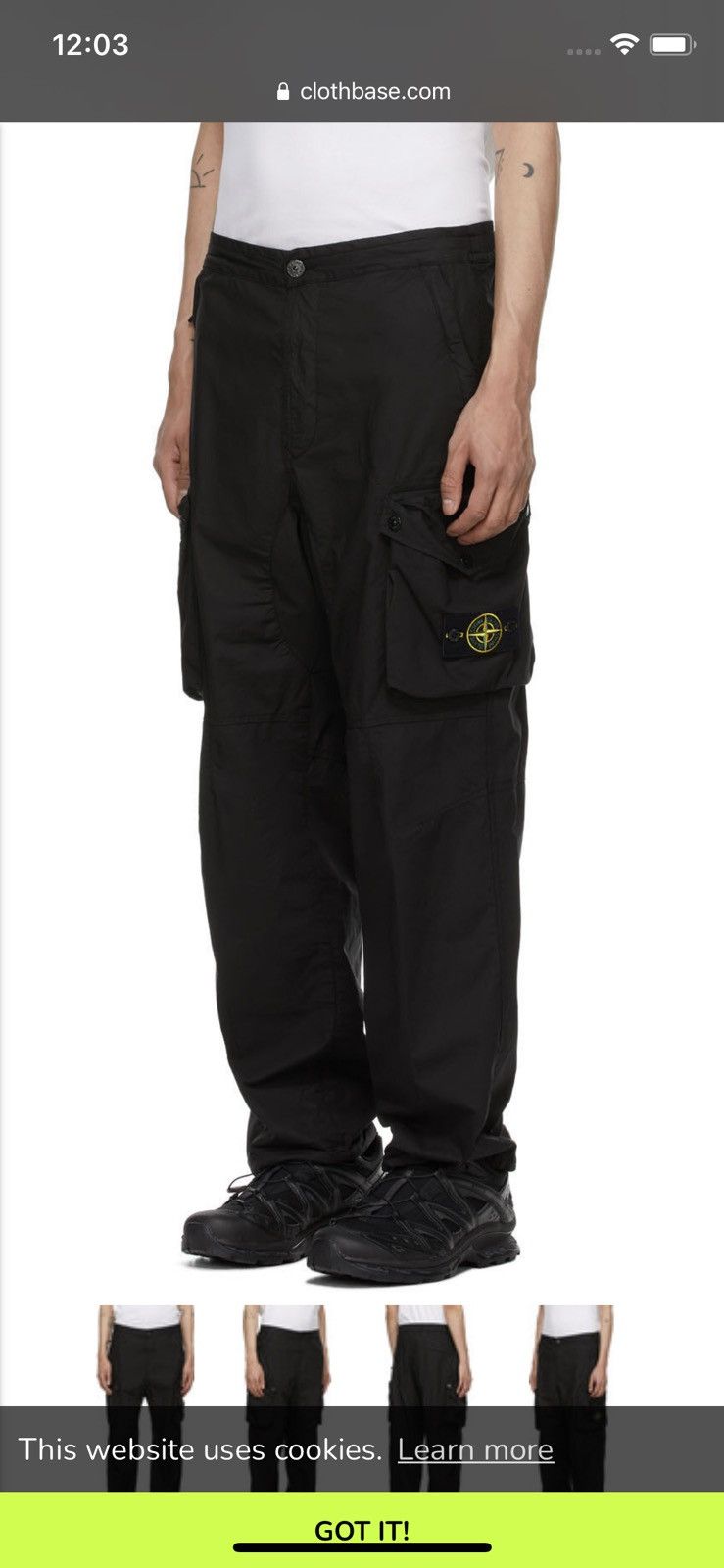 Stone Island Stone Island Cargo Pants Type LO Size US 33 - 15 Thumbnail