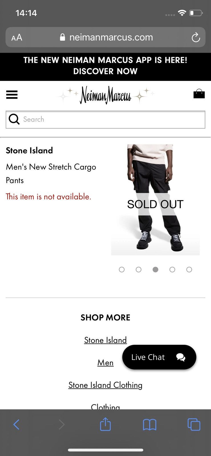 Stone Island Stone Island Cargo Pants Type LO Size US 33 - 13 Thumbnail