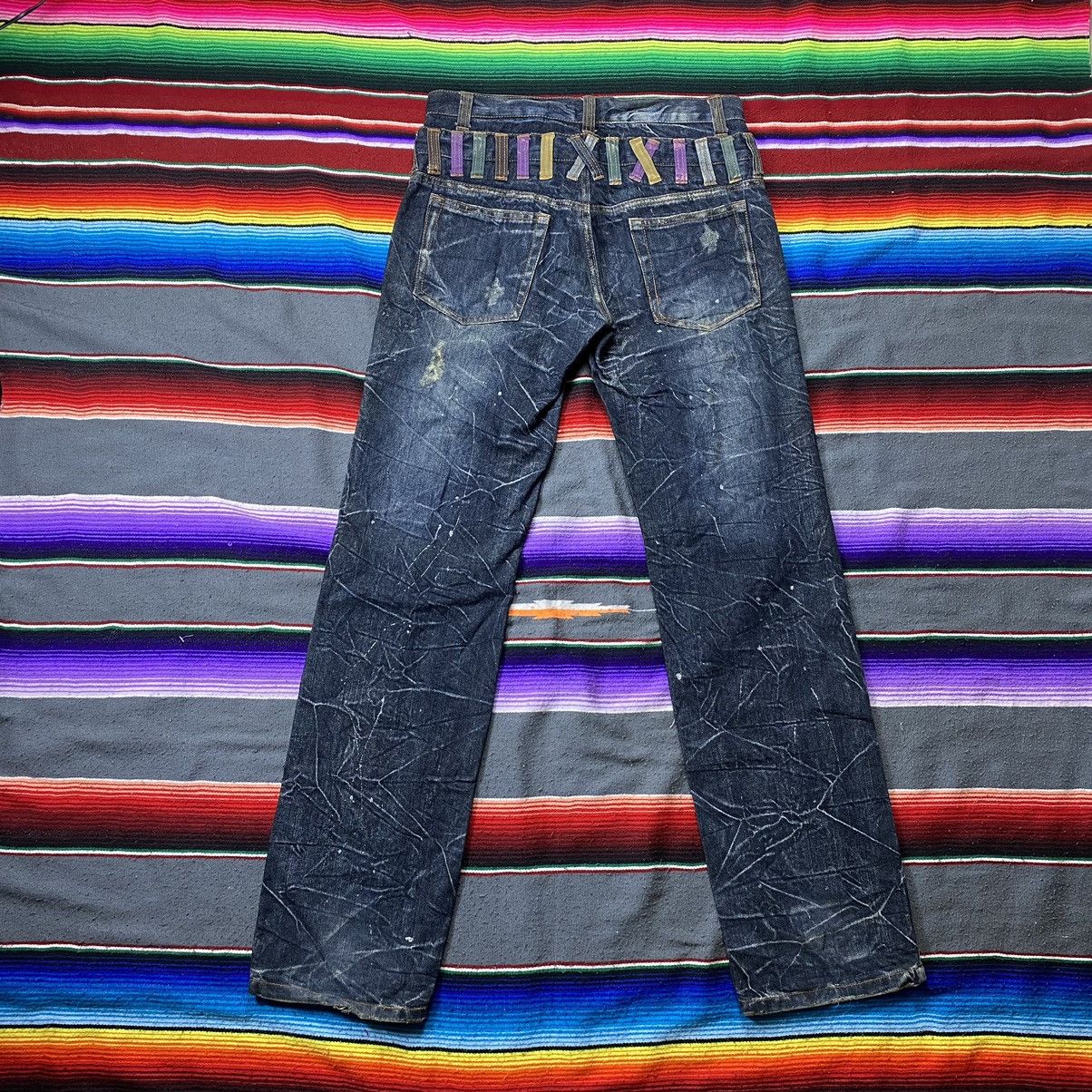 Vintage Vintage Nylaus Japanese Double Waist Lighting Design Denim Size US 33 - 12 Thumbnail