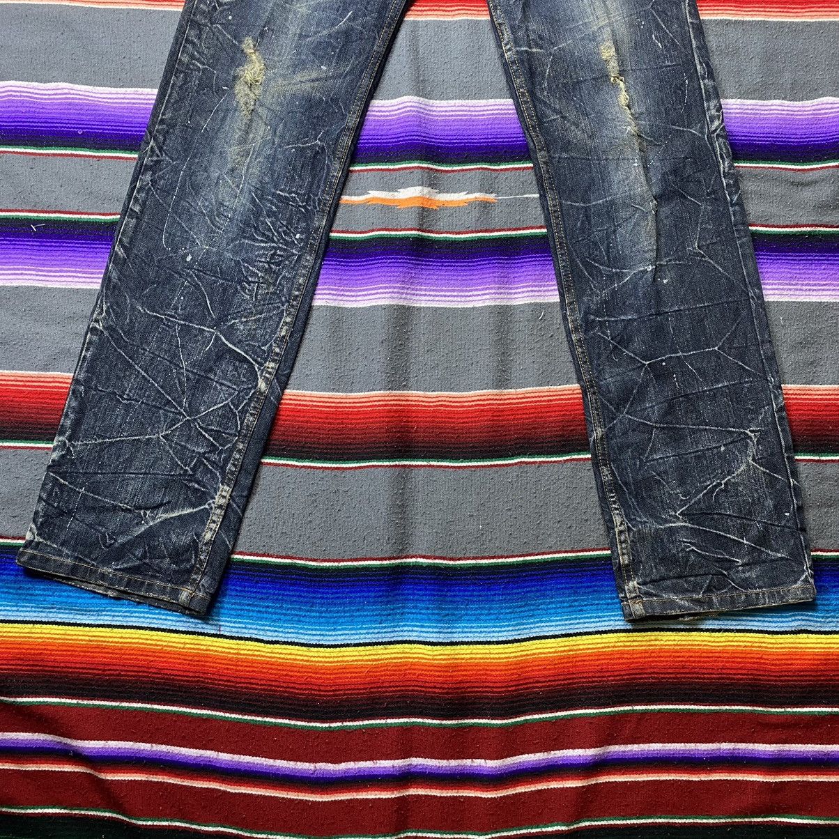 Vintage Vintage Nylaus Japanese Double Waist Lighting Design Denim Size US 33 - 3 Thumbnail