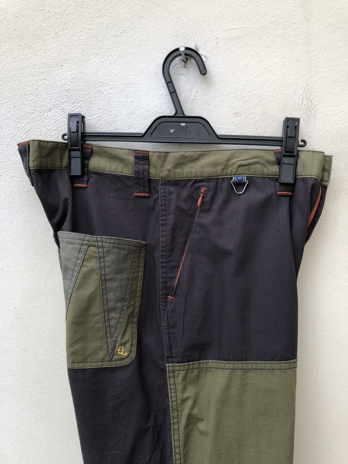 Vintage Japanese Designer ELNEST Ripstop Modular Trouser Size US 31 - 23 Thumbnail