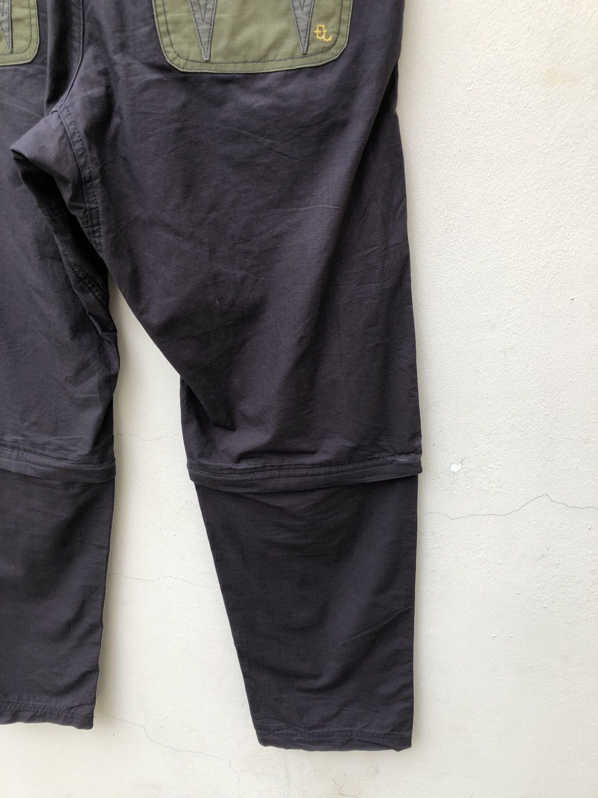 Vintage Japanese Designer ELNEST Ripstop Modular Trouser Size US 31 - 21 Thumbnail