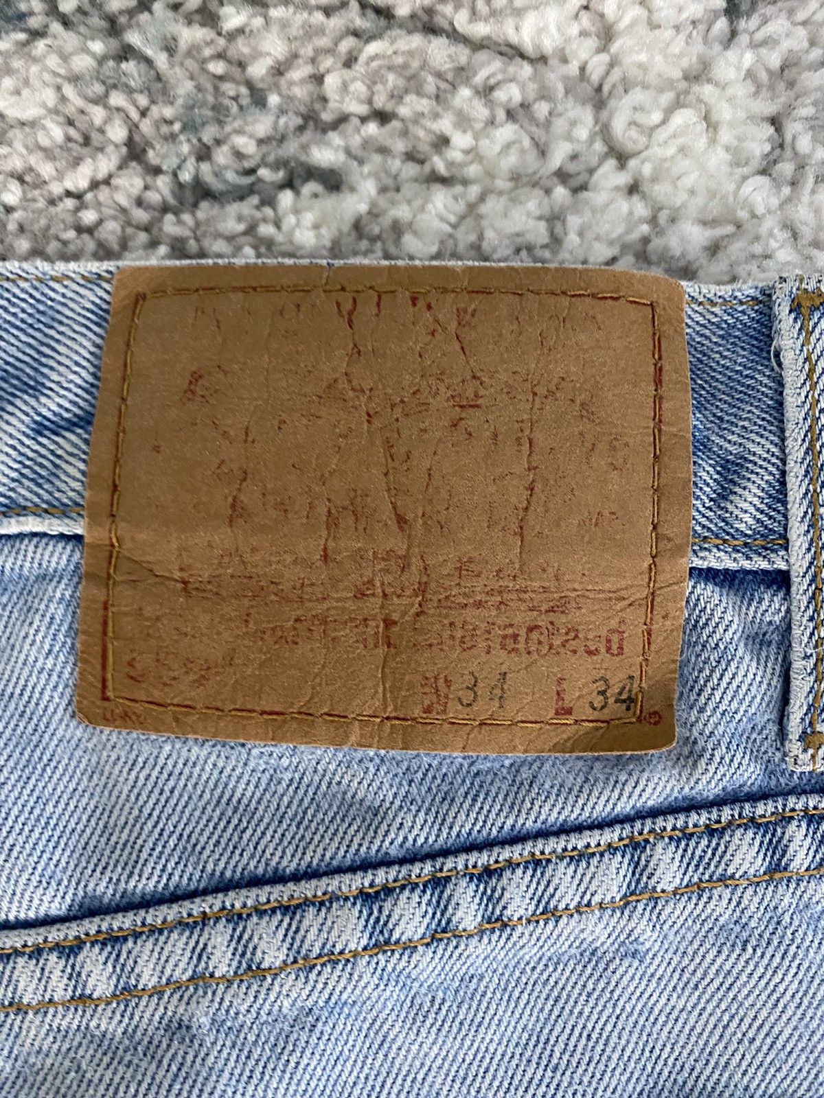 Levi's × Vintage Vintage Levi’s 550 Baggy Light Blue Denim Jeans Size US 32 / EU 48 - 5 Thumbnail