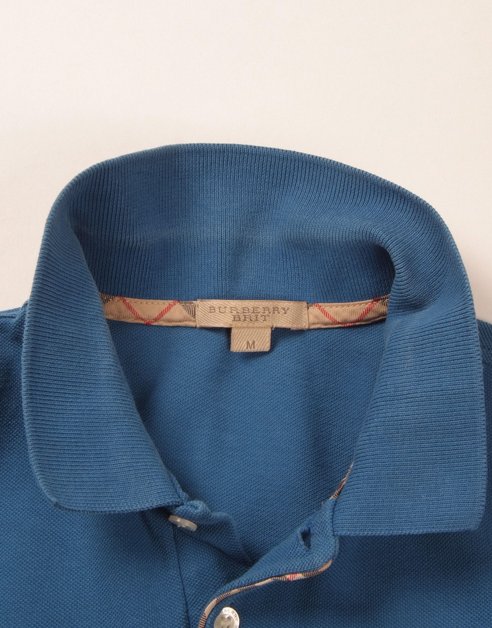 Burberry Burberry Brit Blue Cotton Polo Shirt Size US M / EU 48-50 / 2 - 7 Thumbnail