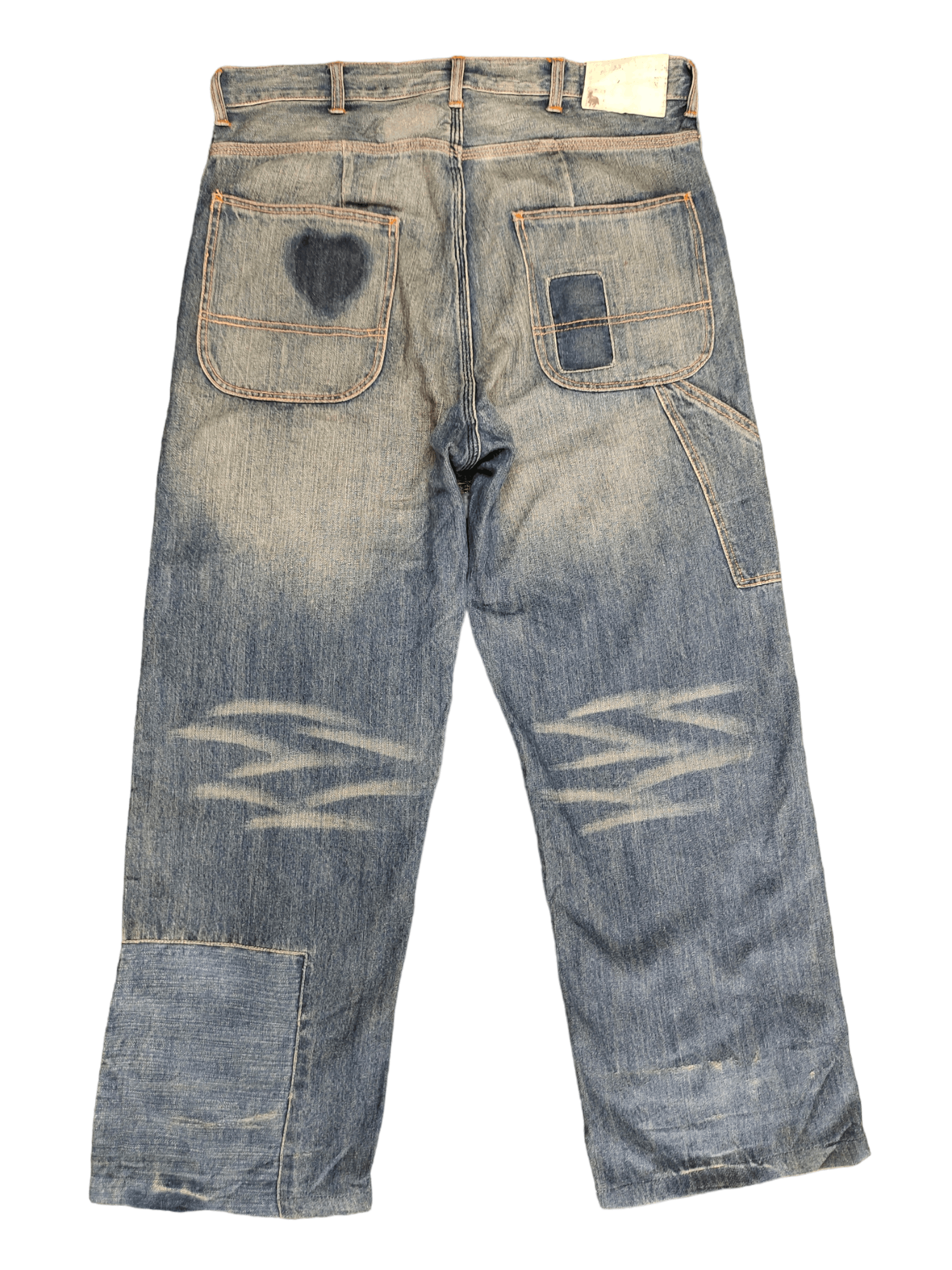 image of Coney Patchwork Carpenter Denim Jeans Orslow Design, Men's (Size 33)