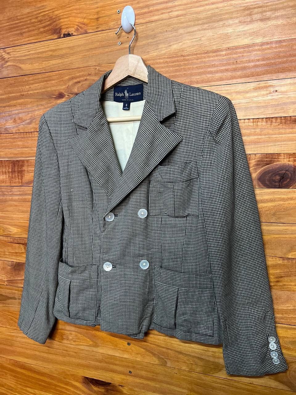 Ralph Lauren VINTAGE RALPH LAUREN LAINE WOOL SUIT/BLAZER Size 38S - 3 Thumbnail