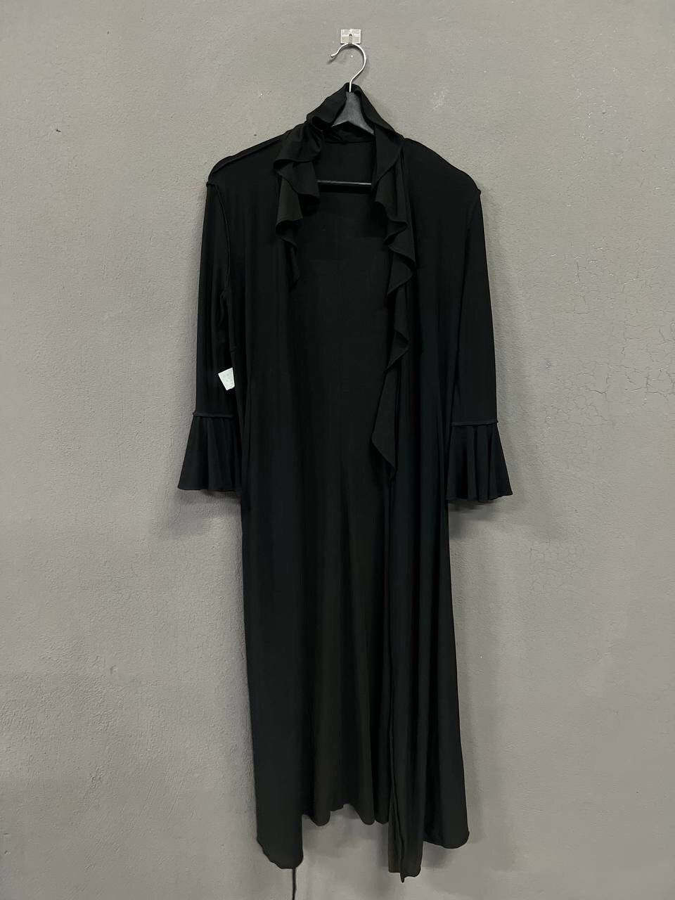 Dolce & Gabbana ARCHIVE DOLCE & GABBANA RUFFLE COLLAR BLACK DRESS Size XS / US 0-2 / IT 36-38 - 13 Thumbnail