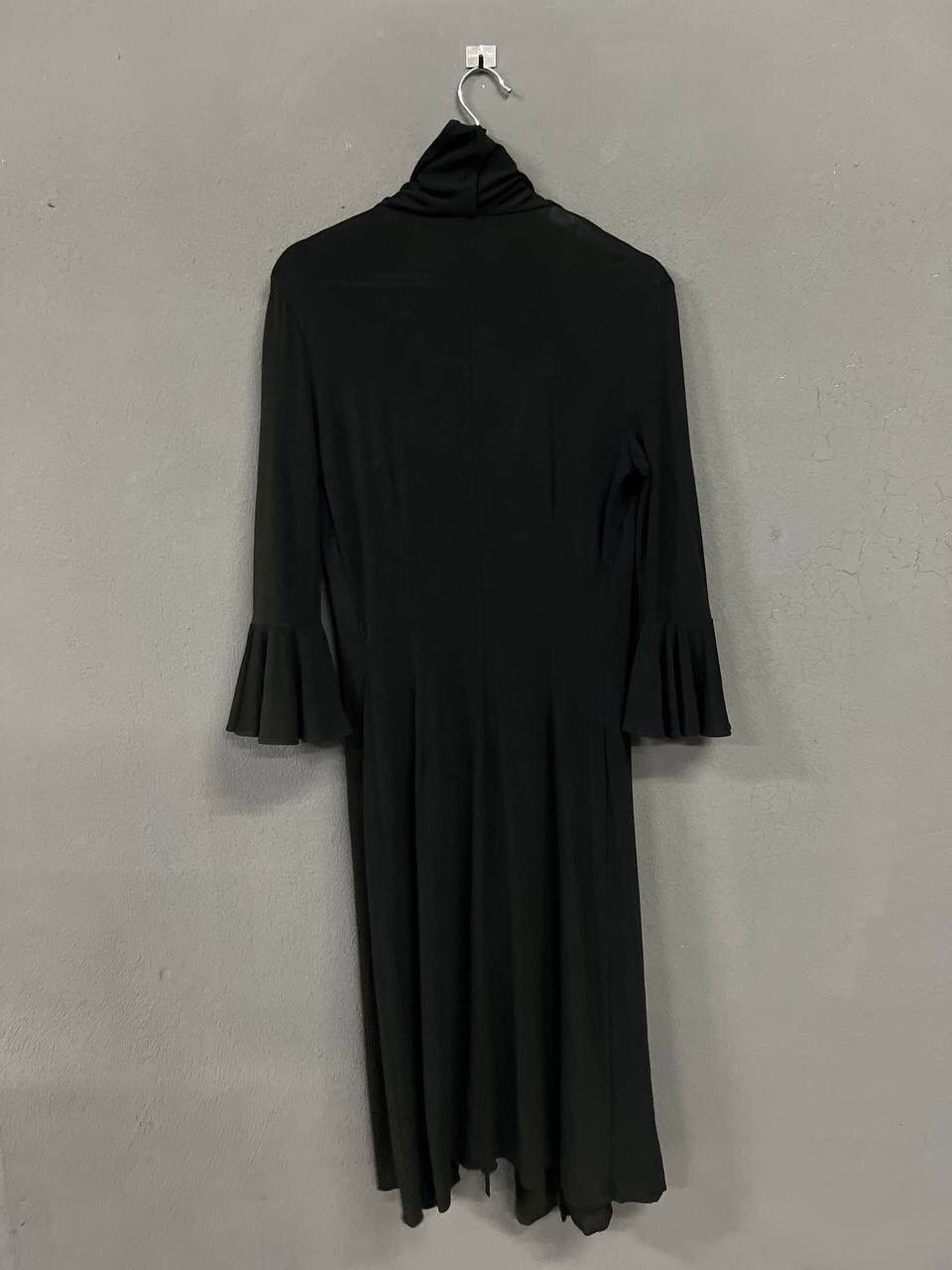 Dolce & Gabbana ARCHIVE DOLCE & GABBANA RUFFLE COLLAR BLACK DRESS Size XS / US 0-2 / IT 36-38 - 9 Thumbnail