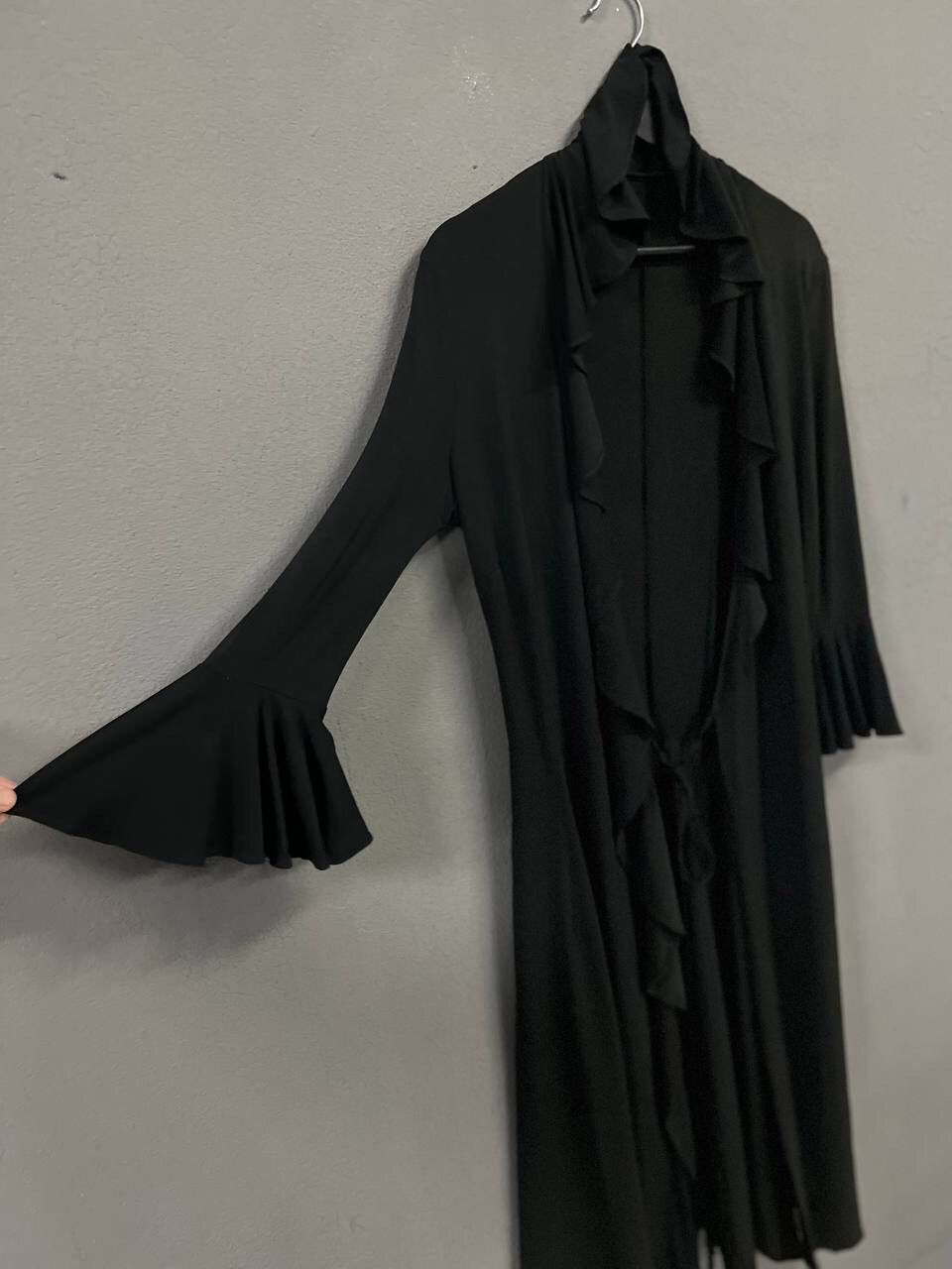 Dolce & Gabbana ARCHIVE DOLCE & GABBANA RUFFLE COLLAR BLACK DRESS Size XS / US 0-2 / IT 36-38 - 6 Thumbnail