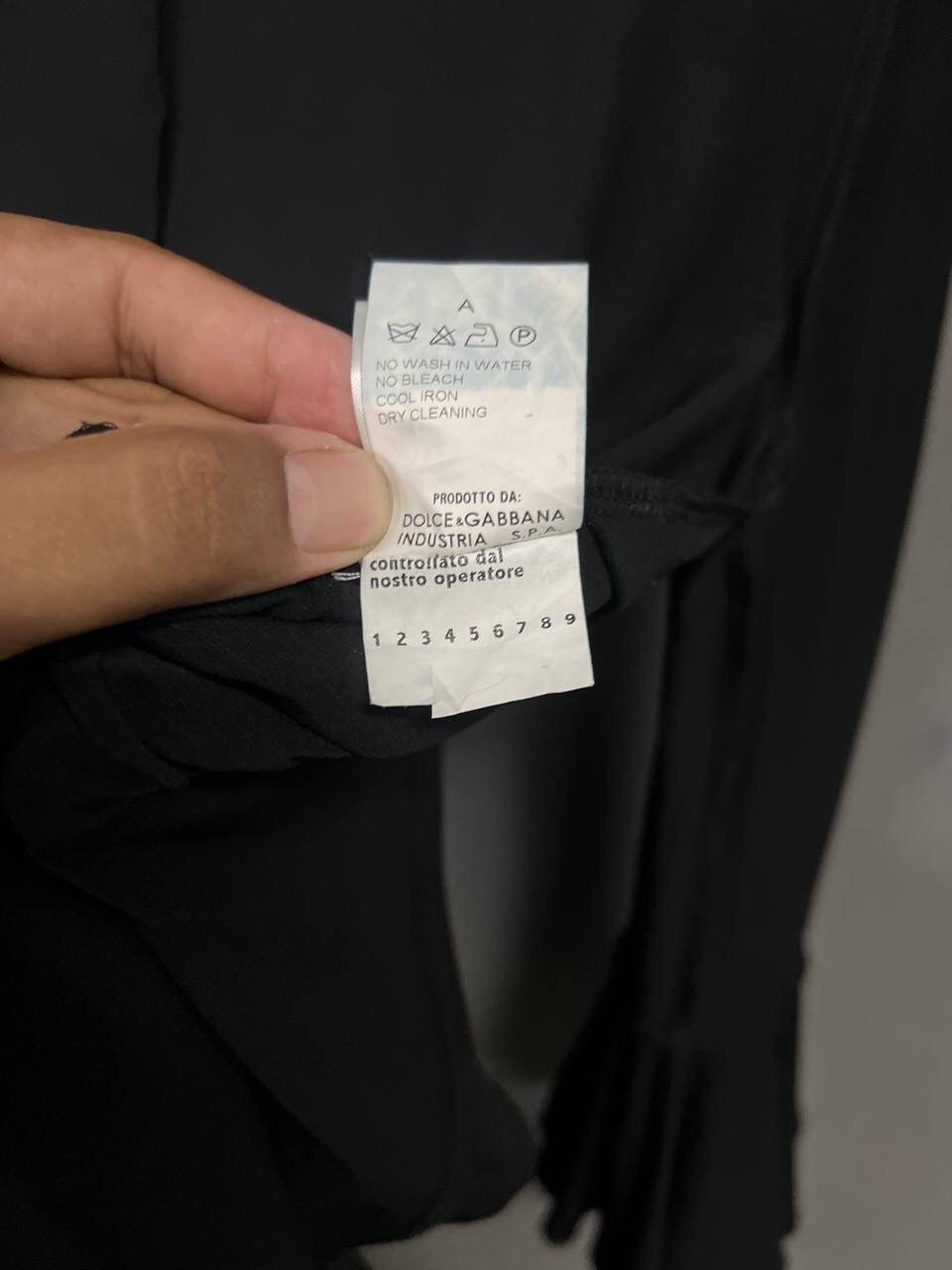 Dolce & Gabbana ARCHIVE DOLCE & GABBANA RUFFLE COLLAR BLACK DRESS Size XS / US 0-2 / IT 36-38 - 16 Thumbnail
