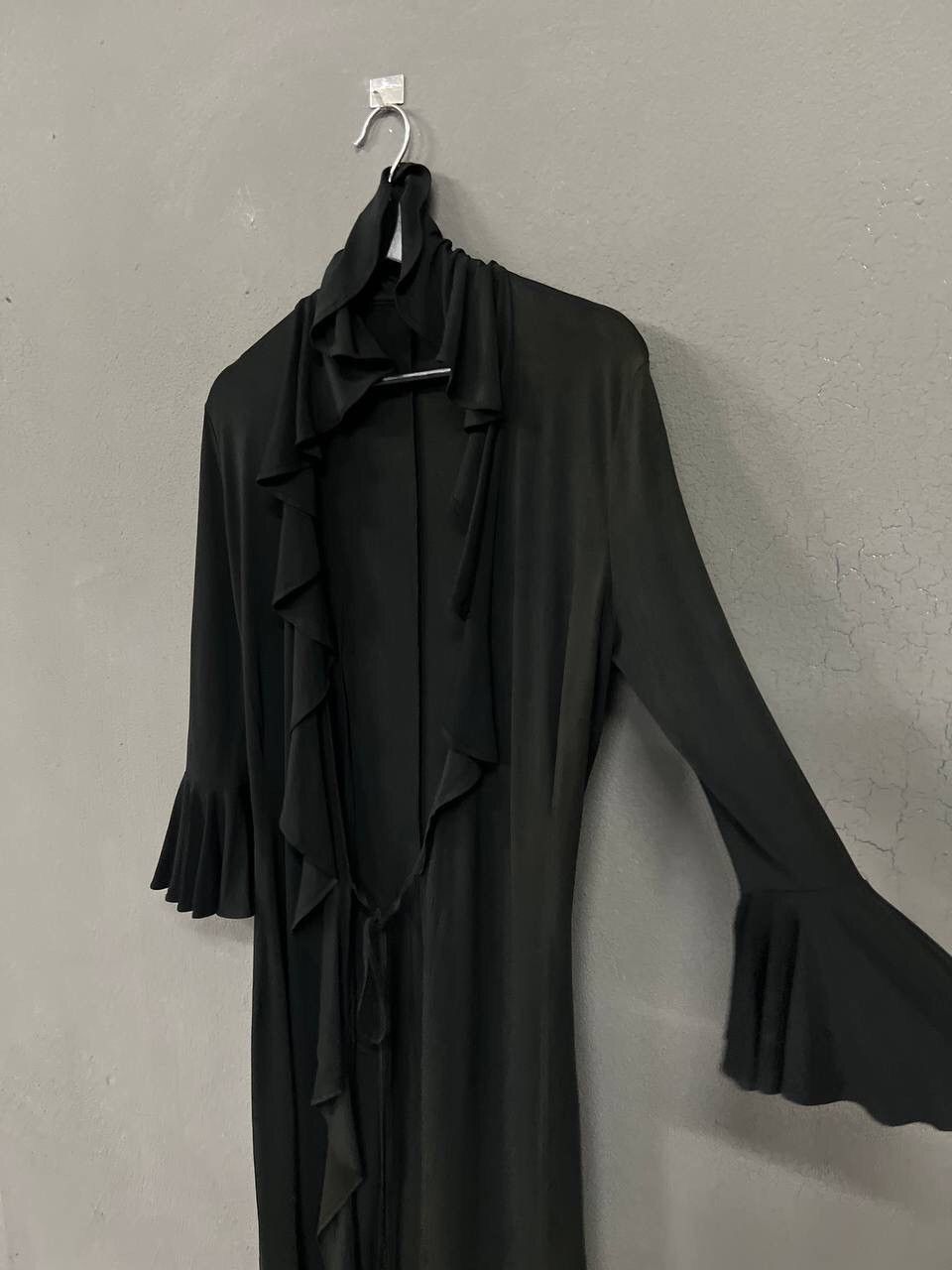 Dolce & Gabbana ARCHIVE DOLCE & GABBANA RUFFLE COLLAR BLACK DRESS Size XS / US 0-2 / IT 36-38 - 7 Thumbnail