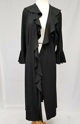 Dolce & Gabbana ARCHIVE DOLCE & GABBANA RUFFLE COLLAR BLACK DRESS Size XS / US 0-2 / IT 36-38 - 1 Thumbnail