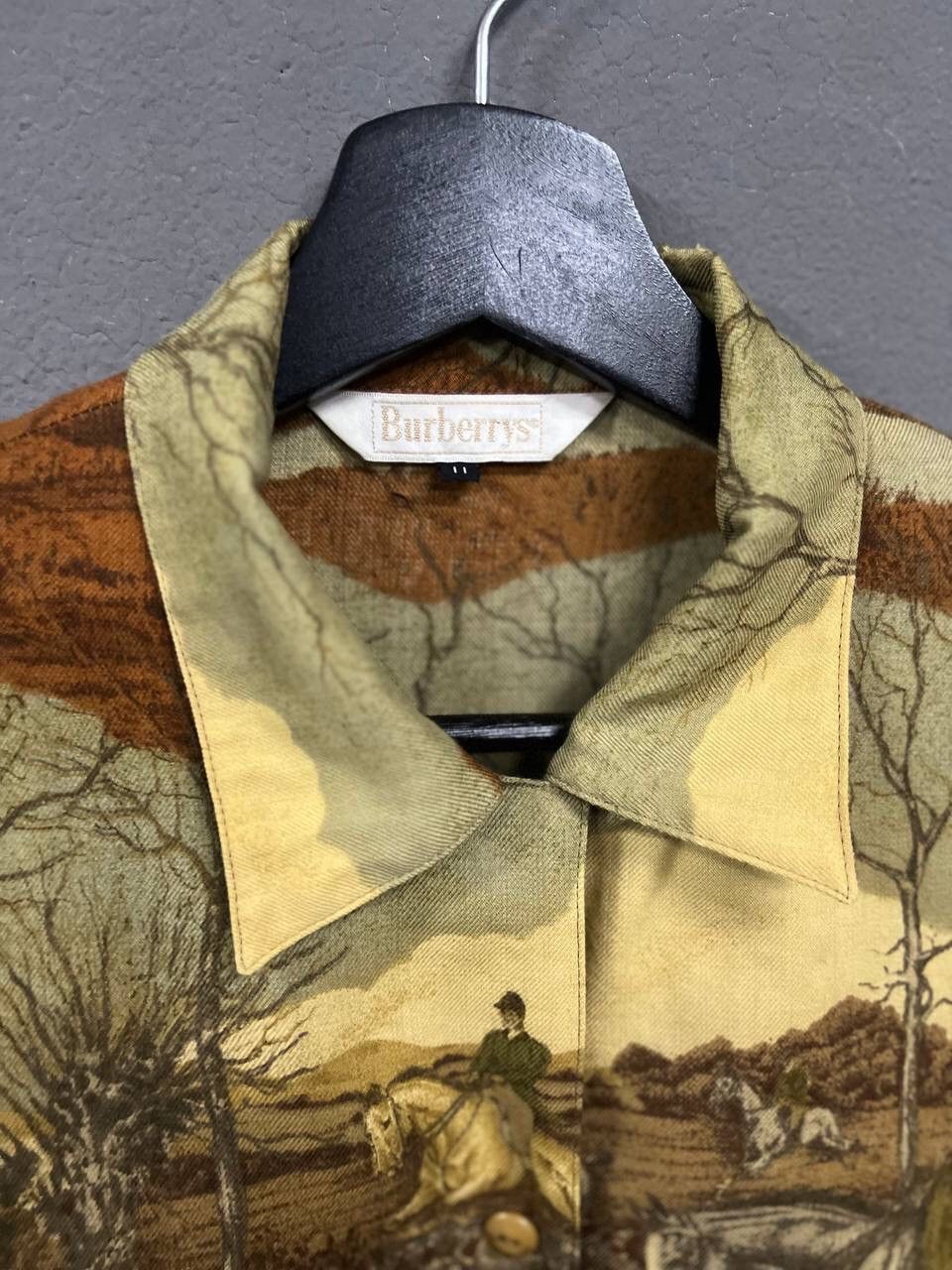Burberry VINTAGE🔥BURBERRYS FULLPRINT LONGSLEEVE SHIRT Size M / US 6-8 / IT 42-44 - 6 Thumbnail