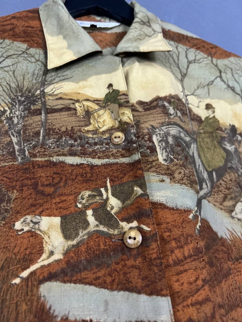 Burberry VINTAGE🔥BURBERRYS FULLPRINT LONGSLEEVE SHIRT Size M / US 6-8 / IT 42-44 - 7 Thumbnail
