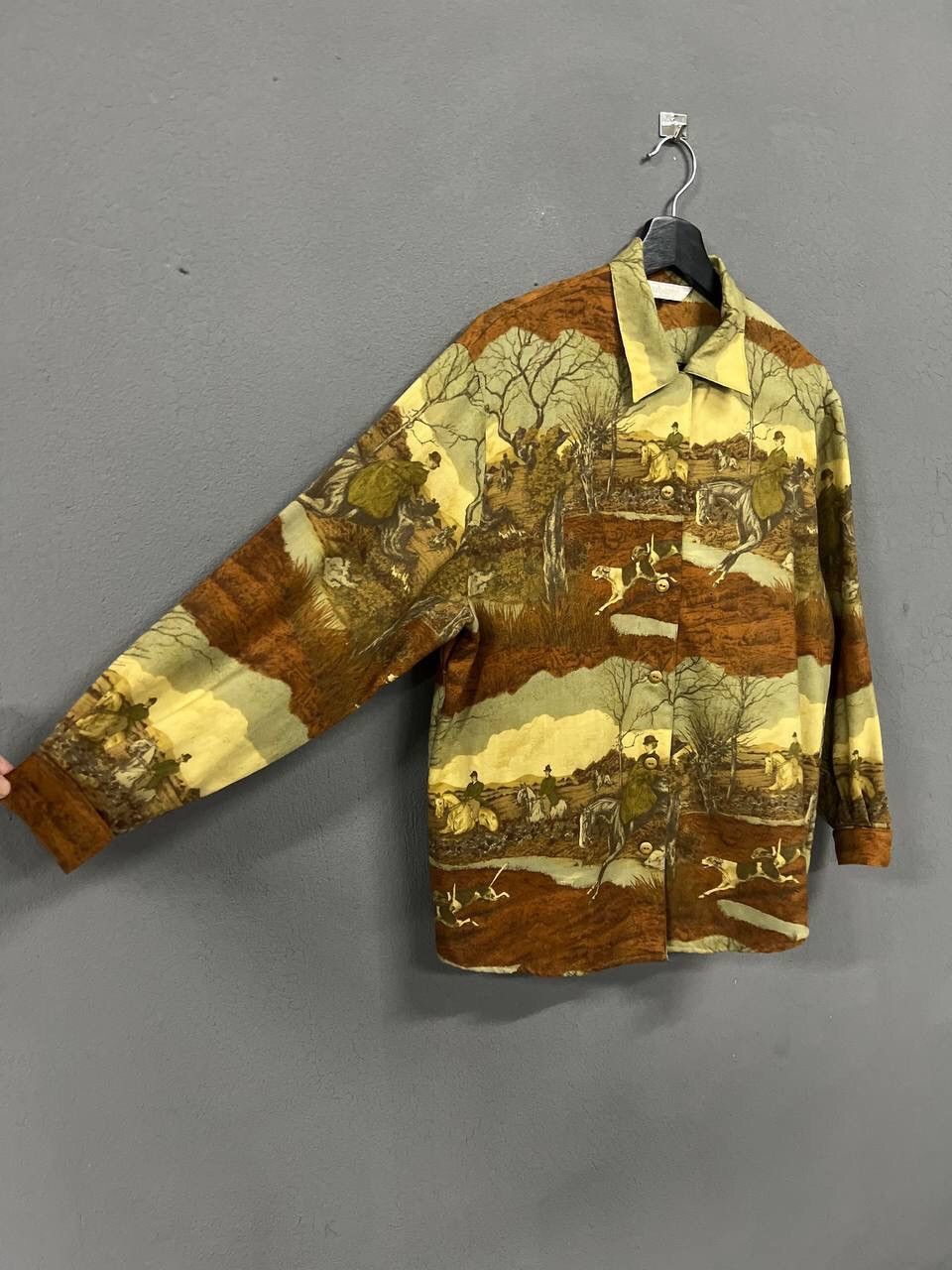 Burberry VINTAGE🔥BURBERRYS FULLPRINT LONGSLEEVE SHIRT Size M / US 6-8 / IT 42-44 - 4 Thumbnail