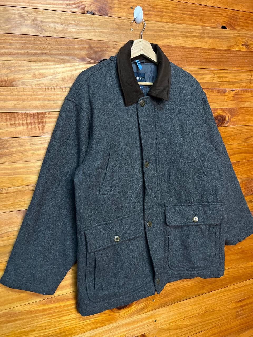 Japanese Brand UNIQLO GLOVAL COLLECTION HERRINGBONE WOOL JACKET Size US M / EU 48-50 / 2 - 2 Thumbnail