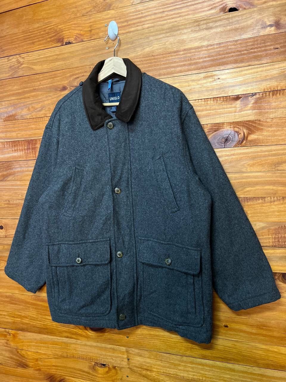 Japanese Brand UNIQLO GLOVAL COLLECTION HERRINGBONE WOOL JACKET Size US M / EU 48-50 / 2 - 3 Thumbnail