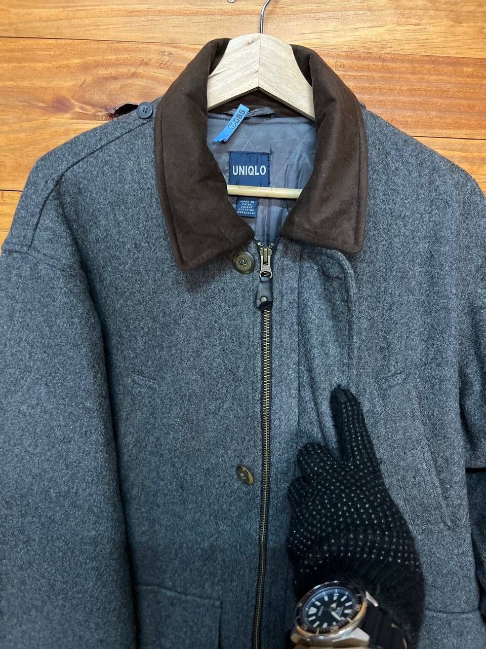 Japanese Brand UNIQLO GLOVAL COLLECTION HERRINGBONE WOOL JACKET Size US M / EU 48-50 / 2 - 11 Thumbnail