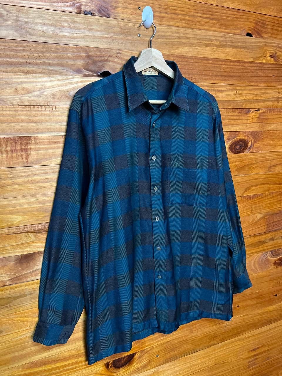 Balenciaga VINTAGE BALENCIAGA SPORT PLAID BUTTON UP SHIRT Size US M / EU 48-50 / 2 - 2 Thumbnail