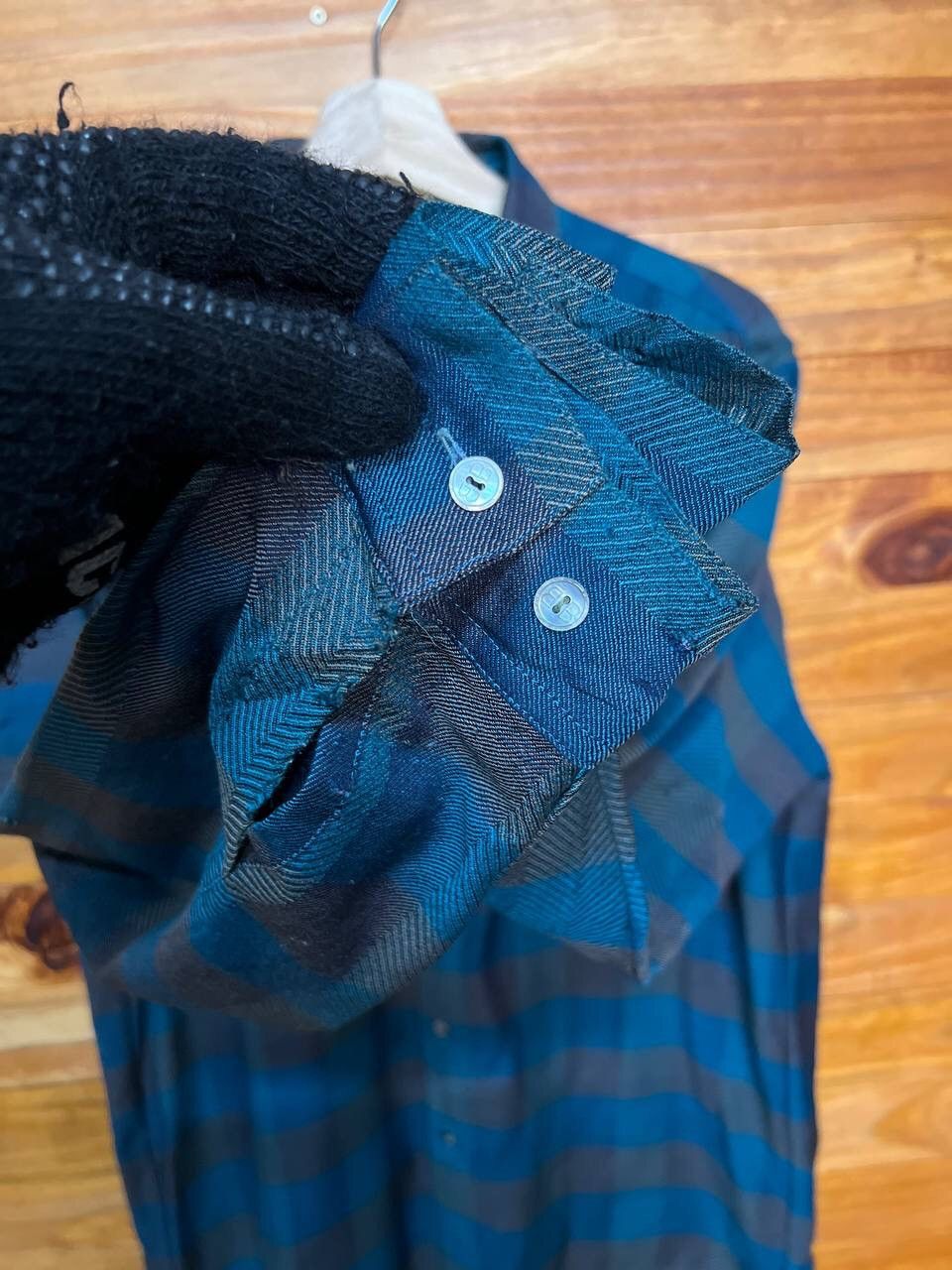 Balenciaga VINTAGE BALENCIAGA SPORT PLAID BUTTON UP SHIRT Size US M / EU 48-50 / 2 - 4 Thumbnail