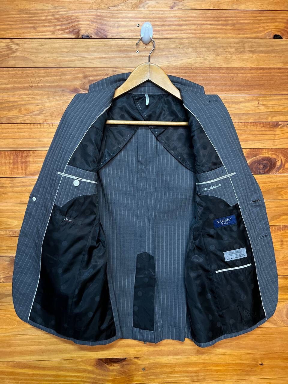 Rei Kawakubo × Yohji Yamamoto SACSNY Y’SACCS BY YOHJI YAMAMOTO BLAZER SILK BLEND Size 36R - 11 Thumbnail
