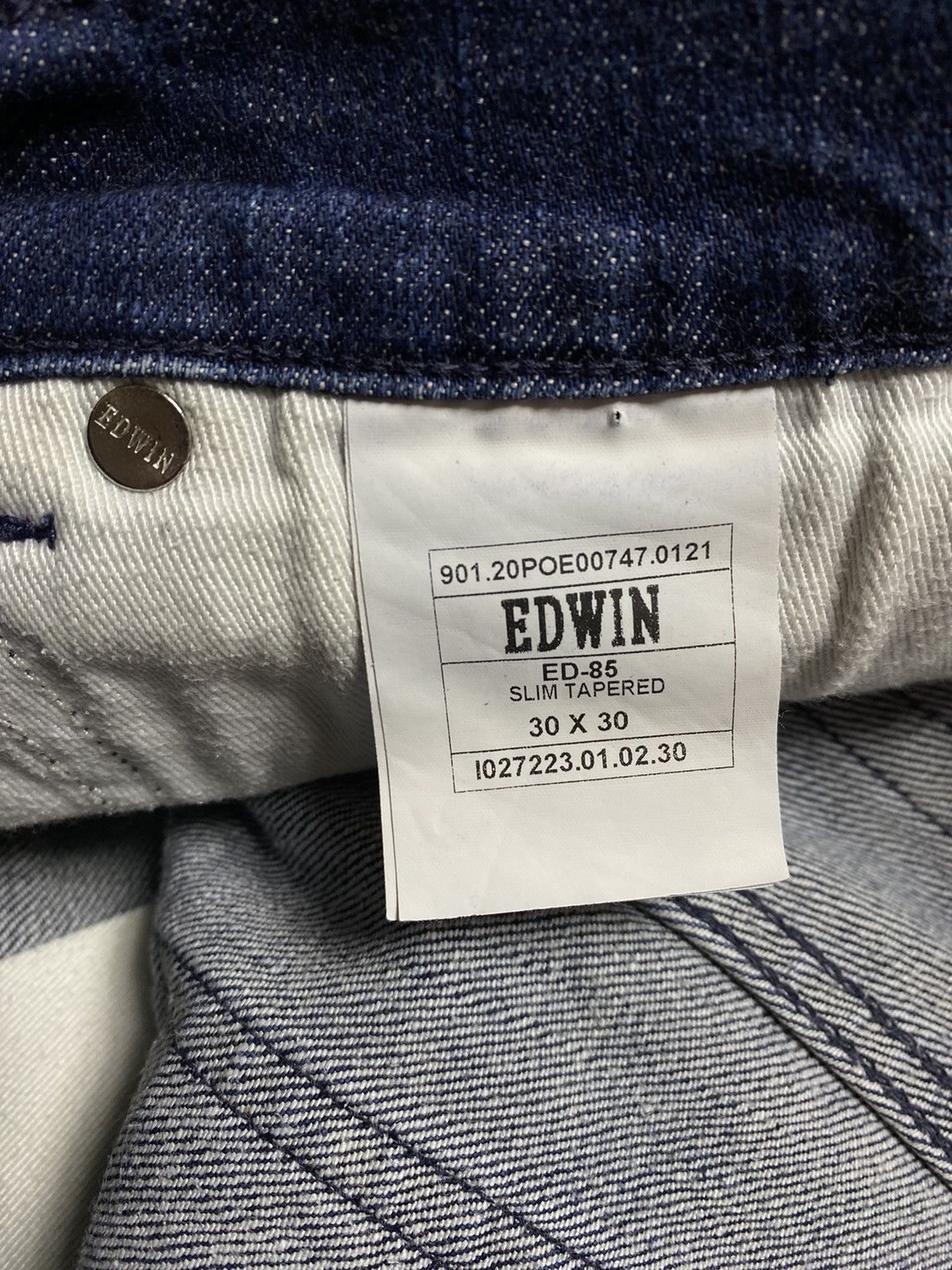 Designer × Edwin × Japanese Brand Edwin ED-85 Slim Tapered Low Crotch Denim Jeans Size US 30 / EU 46 - 4 Thumbnail