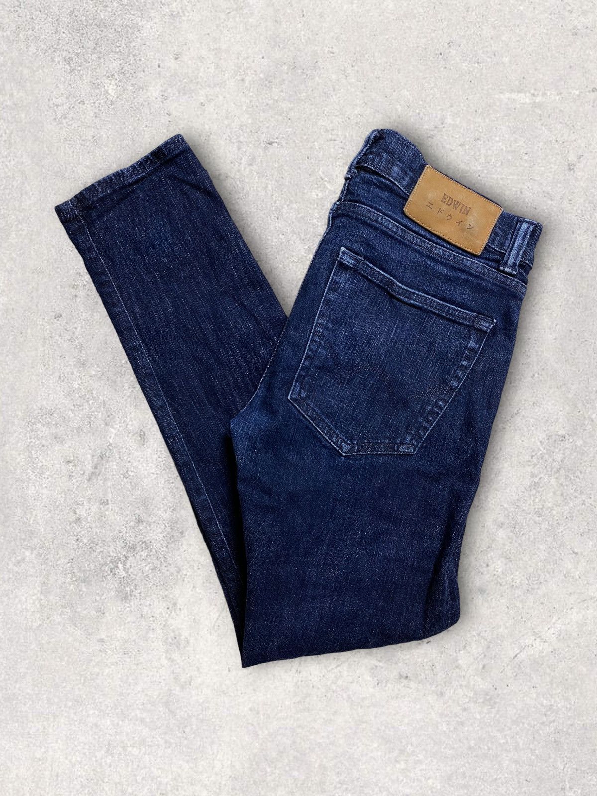 Designer × Edwin × Japanese Brand Edwin ED-85 Slim Tapered Low Crotch Denim Jeans Size US 30 / EU 46 - 1 Thumbnail