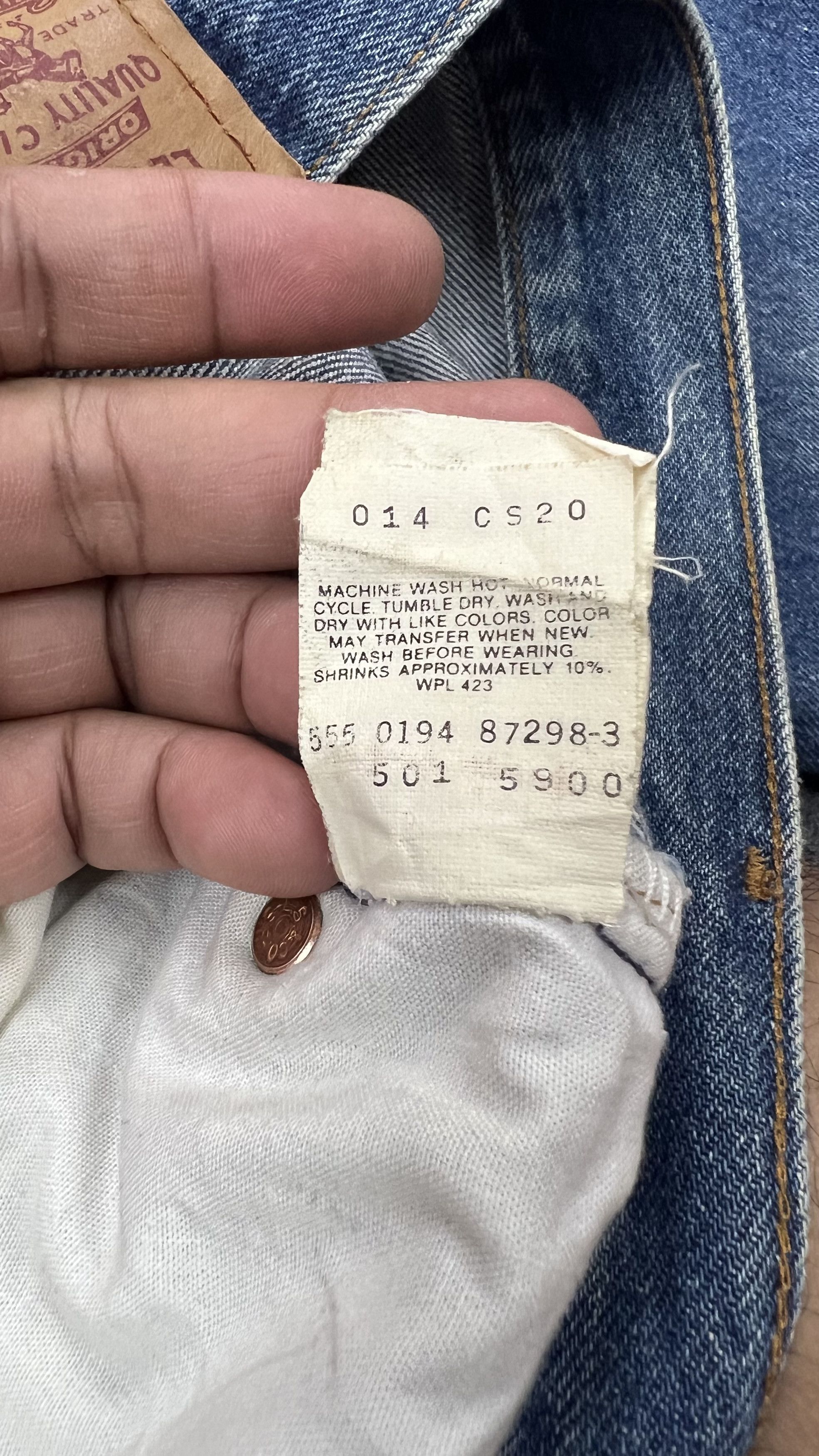 Levi's × Vintage Distressed Levis 501 jeans Size US 28 / EU 44 - 18 Thumbnail