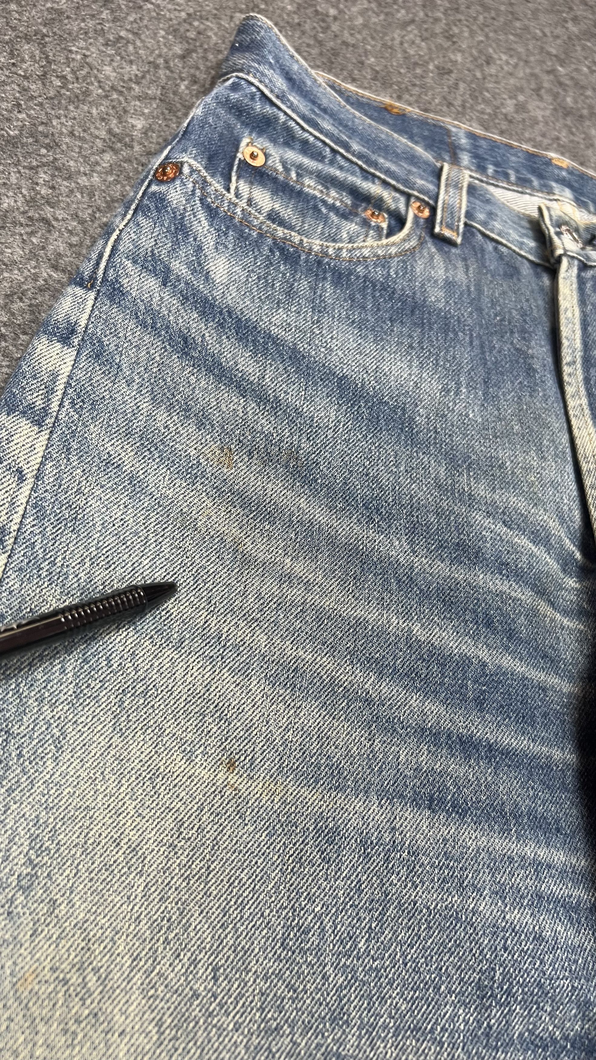 Levi's × Vintage Distressed Levis 501 jeans Size US 28 / EU 44 - 4 Thumbnail
