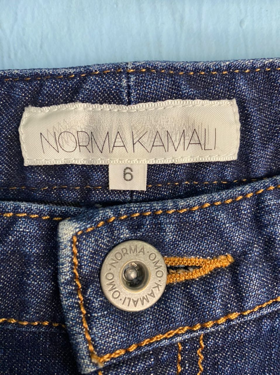 Japanese Brand Norma Kamali Denim Skirt Size 30" / US 8 / IT 44 - 3 Thumbnail