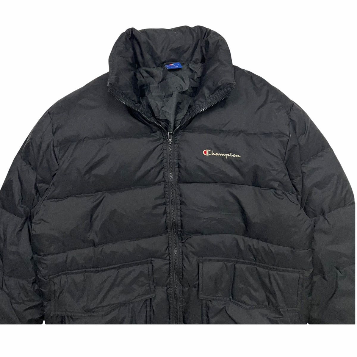 Champion 💥Champion Puffer DownJacket Spellout Logo Size US L / EU 52-54 / 3 - 3 Thumbnail