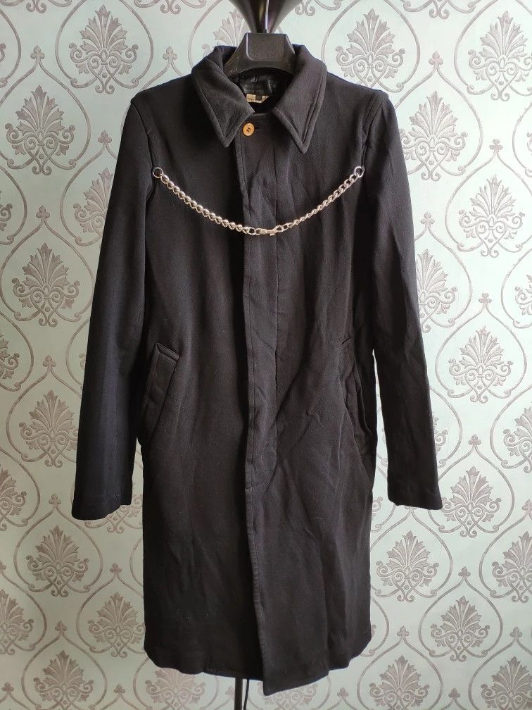 Comme des Garcons AD08 Boiled poly chain coat.Like Rick Owens or Elena Dawson Size M / US 6-8 / IT 42-44 - 2 Thumbnail