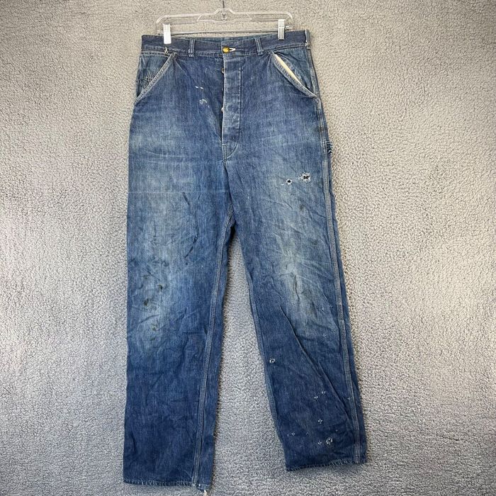 Vintage Vintage Hercules Jeans Men's 33x33 Blue Denim Cotton Carpenter