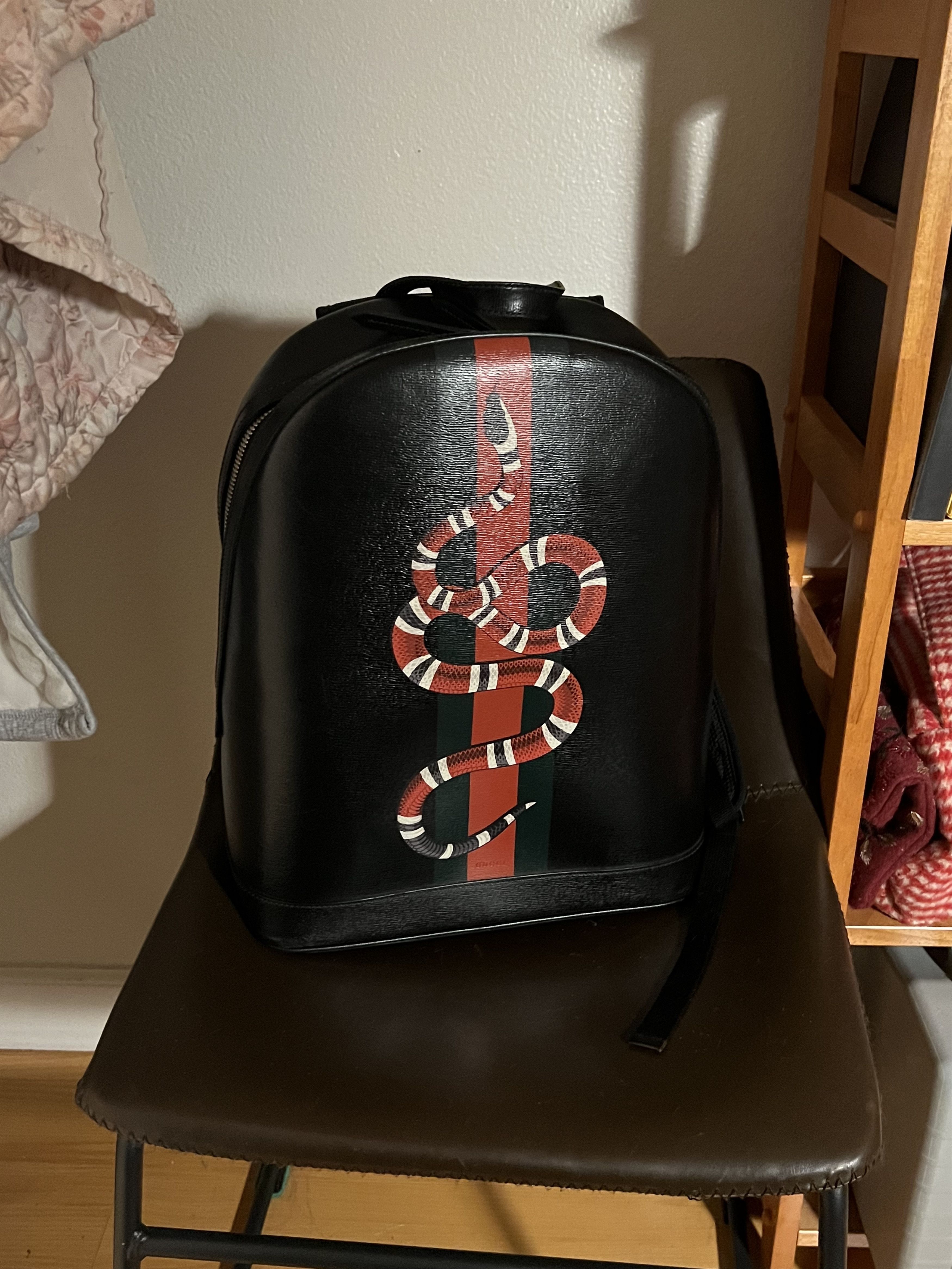 Gucci kingsnake backpack on sale